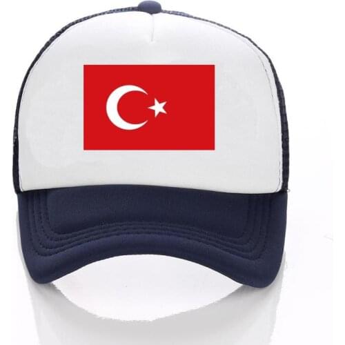 Turkey Flag Print Fashion Golf Caps Cycling Fans Trucker Caps New Men Cool Sport Summer Mesh Baseball Cap Hat for Man Women