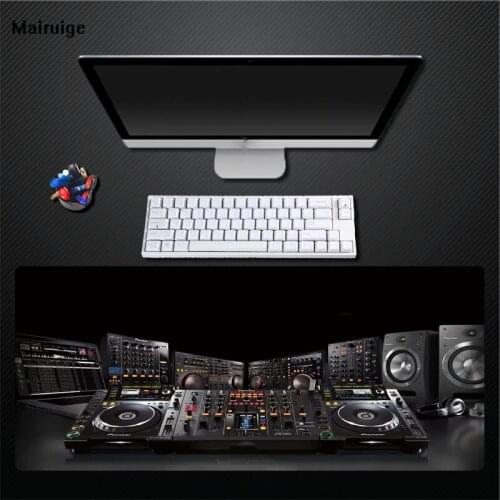 Mairuige Black Pad DJ Keyboard Game Must-have Dedicated Comfortable Mouse Pad PC Player Desktop Non-slip Large Size Pad