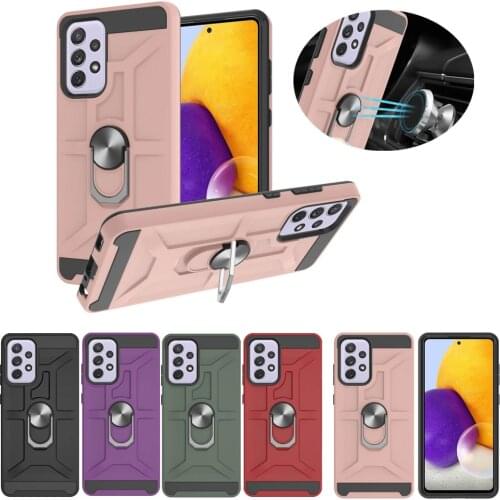 For Samsung Galaxy S21 FE A22 A42 A12 A32 A52 A72 A02 A20S A21S M02 Armor Case Car Magnet Shockproof Phone Cases for S 21 Plus