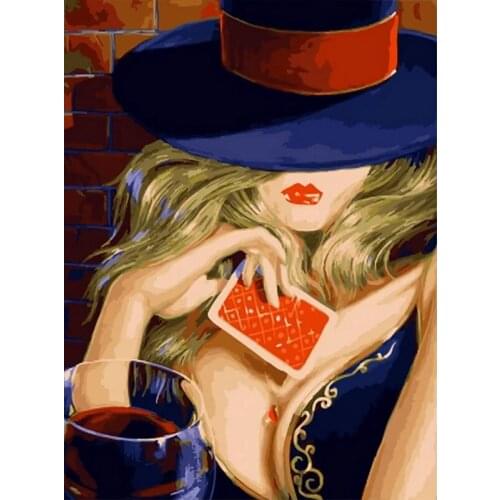 Painting By Numbers Frameworks Coloring By Numbers Home Decor Pictures Figure Painting Decorations