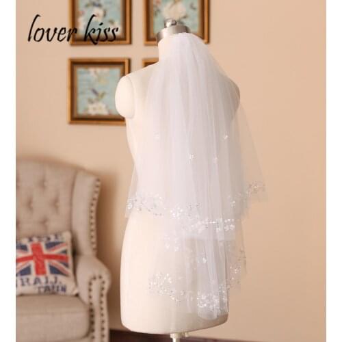 Lover Kiss Wedding Short Veils