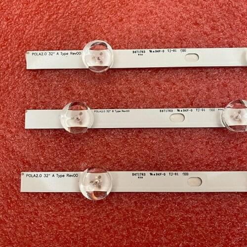 New 5set=15pcs 6/7LED LED strip for LG 32LN5100 32LN545B AGF78399401 Innotek POLA2.0 32 inch A B type HC320DXN-VSFP4-21XX