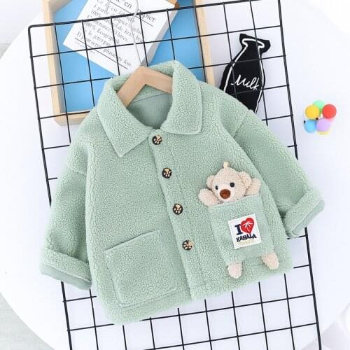 Plush faux fur coat girls autumn and winter baby 2020 new Korean version loose fur coat Western style thickening