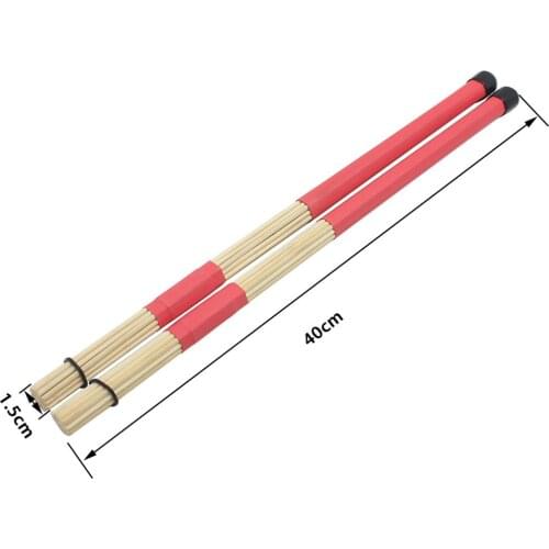 Portable 2x Drum Sticks Rods For Percussion Instruments Drum Parts 40cm