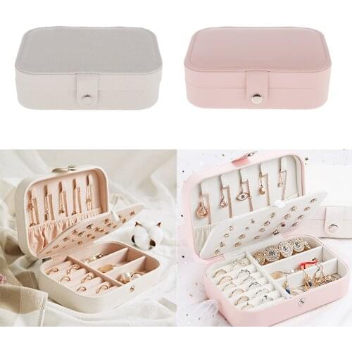Portable Travel Jewelry Box Organizer Jewellery Ornament Storage Case holder