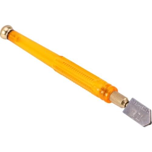 WALFRONT Professional Glass Cutter With Plastic Handle Oil Filled Carbide Wheel Blade Mirror Glasses Cutting Knife Hand Tools