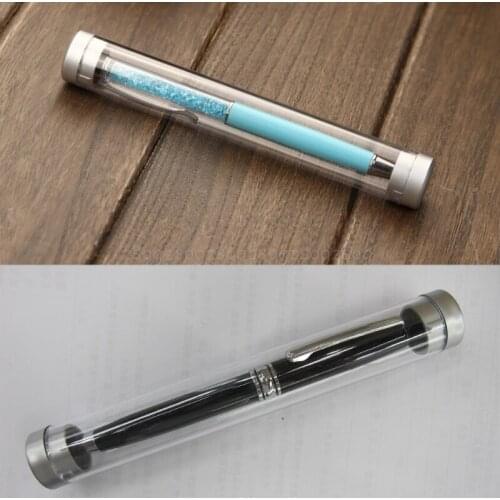 Transparent Cylinder Case Pen Storage Box Stationery Organizer School Office Use N22 dropship