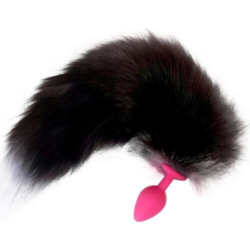 Fox Tail Silicone Anal Plug Jewelry Dildo Vibrator Sex Toys for Woman Prostate Massager Bullet Vibrador Butt Plug For Couple