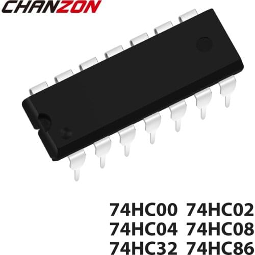 10PCS SN74HC00N DIP 74HC00 DIP14 SN74HC02N SN74HC04N SN74HC08N SN74HC14N 74HC32N 74HC86 74HC02 74HC04 74HC08 74HC00N Logic IC
