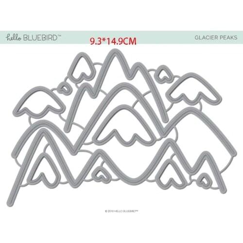 Snow mountain background dies scrapbooking nouveau arrivage 2021Metal die cutter for scrapbooking Dies scrapbooking cutting dies