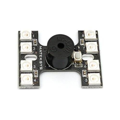 Matek WS2812B LED Tail Light With High Dual Buzzer Modes For Multicopters FPV QAV-X QAV-R 220 250 Pilot