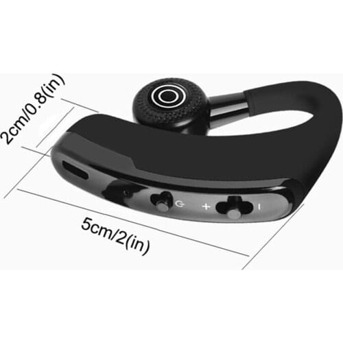 V9 Car Business Headset Bilateral Stereo Noise Reduction Technology Power Display Voice Control Call Function Nfc Function