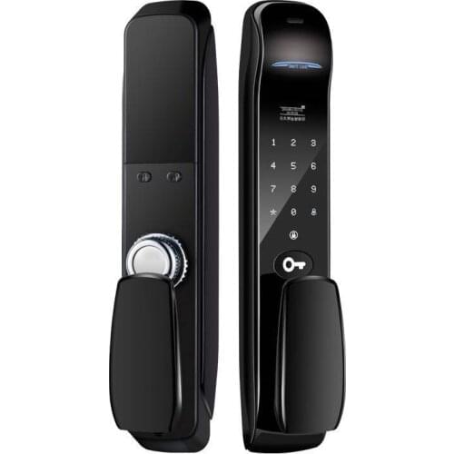 Automatic fingerprint lock password IC magnetic card key lock remote app Home door anti-theft smart lock package installation