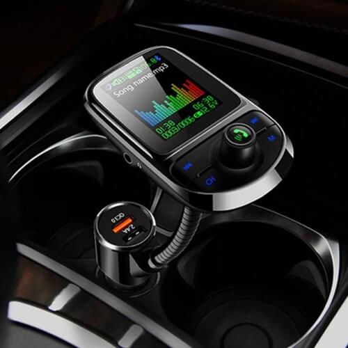 Auto MP3 Music Player FM Transmitter Car Bluetooth Adapter Support TF Card AUX 28GC