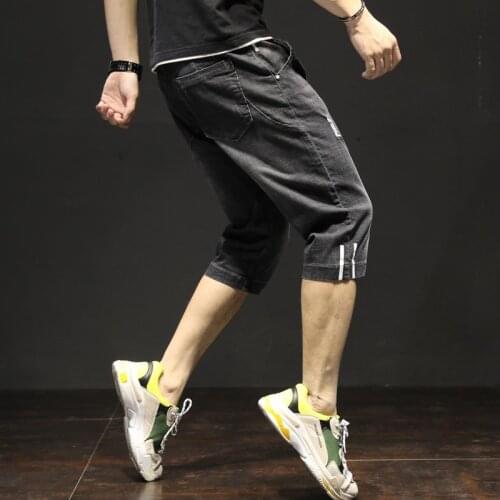 Brand Summer Mens Denim Hole Shorts Men Cotton Casual Jean Shorts Male Retro Nostalgia Denim Bermuda Short For Man