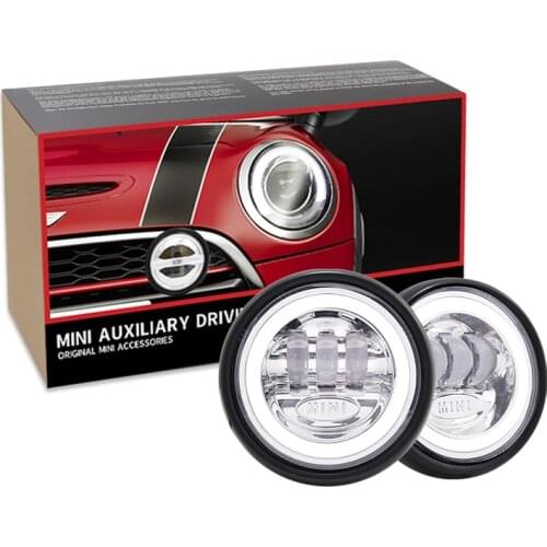 Angel Eyes BLACK LED Rally Driving Lights For MINI Cooper LED Front bumper lights YIAALUX