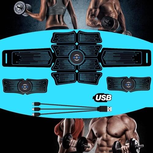 Fitness Equipment Electromagnetic Stimulation Of Muscles Abdominal EMS Abs Home Gym Trainer Muscles Toner USB Charged Exercise