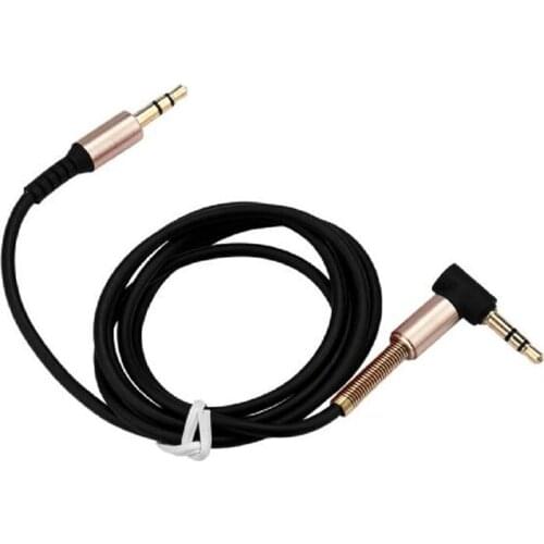 Go2linK 2Pack 3.5mm Right Angle Gold Plated Jack Male to Male Stereo Audio Cable for PC iPod MP3 Tablet Phone Car AUX Auxiliary