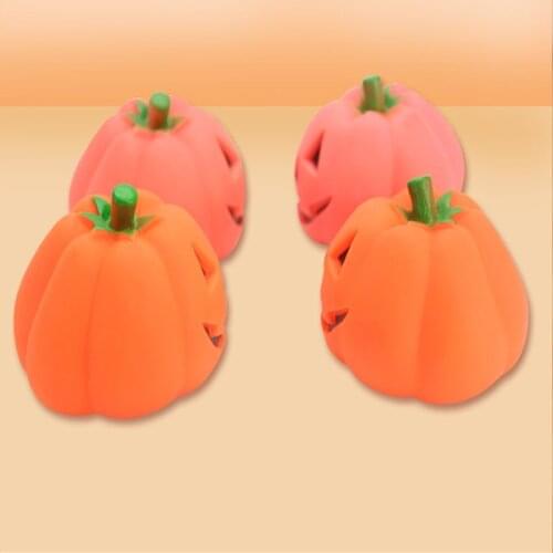 Pet toys vocal rubber pumpkin cat and dog toys molar teeth cleaning pet supplies,Q283