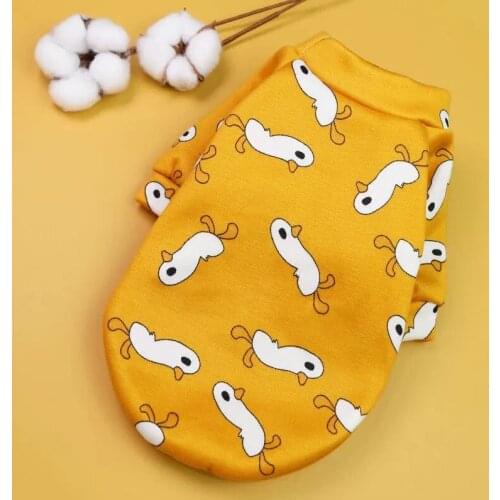 Pet Dog Costume Cute Animal Printed Puppy Coat Soft Pullover Dogs Shirt Jacket Sweatshirt Cat Sweater Pets Clothing Outfit Teddy