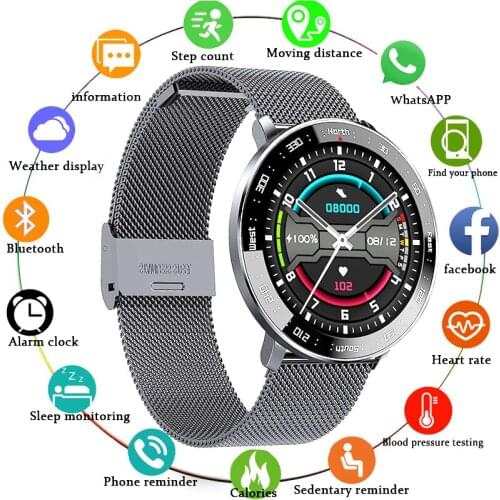 LIGE New Smart Watch Men smartwatch Women for Android ios Heart Rate Blood Pressure Monitor Health Waterproof Sports Watches