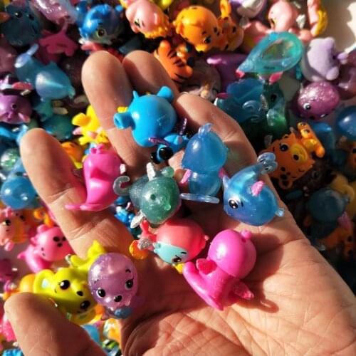 Random 10/20/30PCS Mini Magic Pet Cartoon Anime Bear Bird Dog Cat Dragon Unicorn Elephant Tiger Panda Figure Cute Kids Toys Gift