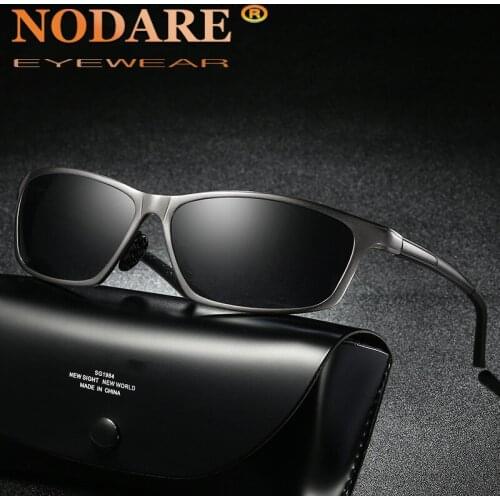 NODARE 2020 Brand Men Aluminum Magnesium Polarized Sunglasses Men Outdoor Driving HD Sun Glasses UV400 Eyewear Gafas De Sol