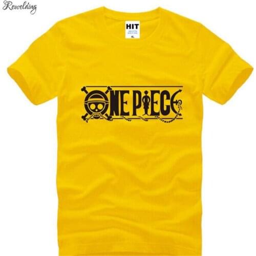One Piece Anime Cartoon Printed T Shirts Men Summer Short Sleeve O-Neck Cotton Mens T Shirt Cool Tee Shirt Homme Fans Clothing
