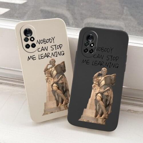 Retro Sculpture Shockproof Silicone Cover Case For Huawei Nova 8 7 Pro SE 6 SE 5 Pro 5Z 5I 5Ipro 5T 4 4E Phone Case