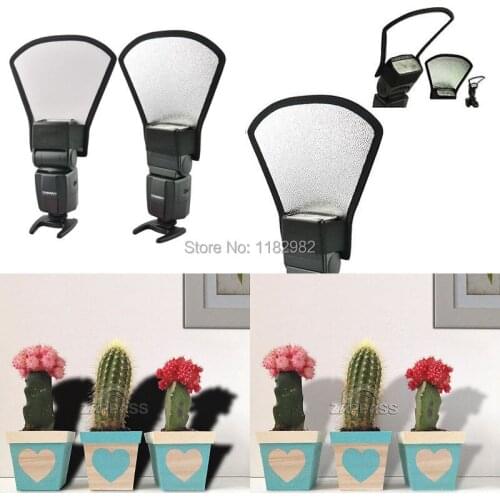 Flash Diffuser Softbox Silver/white flash diffuser for C@non 580EX Nik@n SB-600 Penta Yongnuo Camera