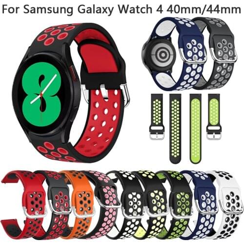 Hot 20mm Breathable Smart Band For Samsung Galaxy Watch 4 40mm Classic 42mm Active 2 40 44mm Strap Smartwatch Wristband Bracelet
