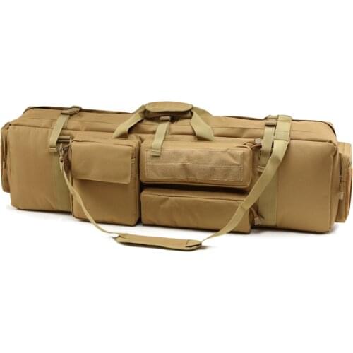 100cm Backpack Dual Rifle Case Square Carry Bag Hunting Shoulder Strap Gun Protection Case Military Tactical Nylon Backpack