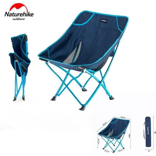 Naturehike Hiking Beach Picnic Garden Armchair Lightweight Portable Fishing Chair Durable Aluminum Alloy Folding Backpack Chairs