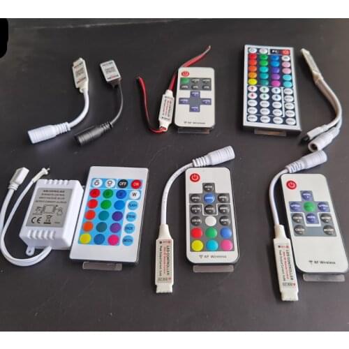 LED Strip Light Mini 3/11/17/24/40/44 Key IR Remote Wireless Controller Wifi LED RGB Controler DC12V MIni Wif For 3528 5050 RGB