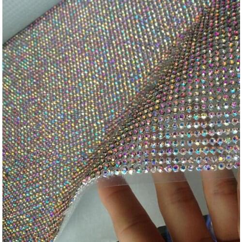 Rhinestone Cover Fabric Stage costume 45*120cm