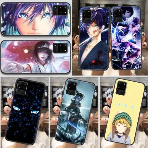 Japanese Yato Noragami Anime Phone case For Samsung Galaxy Note 4 8 9 10 20 S8 S9 S10 S10E S20 Plus UITRA Ultra black fashion