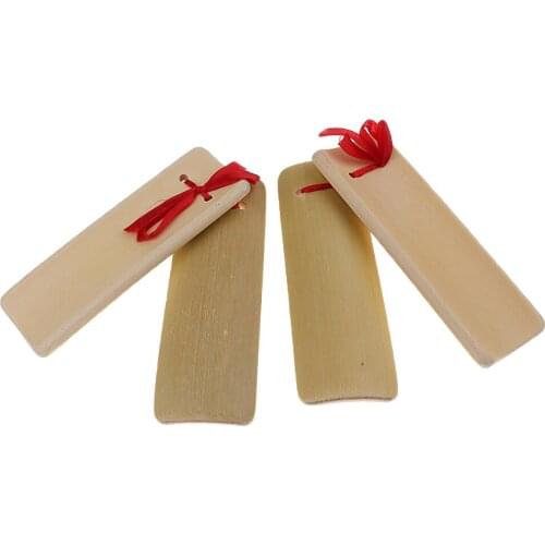 1 Pair Wooden Finger Castanets for Children Kids Musical Instrument Toy