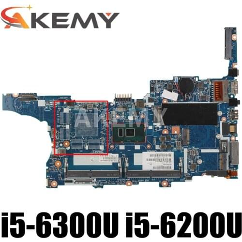Akemy 918313-601 918313-001 For HP EliteBook 840 G3 15U-G3 Laptop Motherboard 6050A2892401-MB-A01 i5-6300U i5-6200U CPU