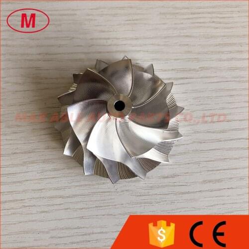 GT15-25 50.00/68.01mm 7+7 blades high performance point milling air curve turbo milling/aluminum 2618/billet compressor wheel
