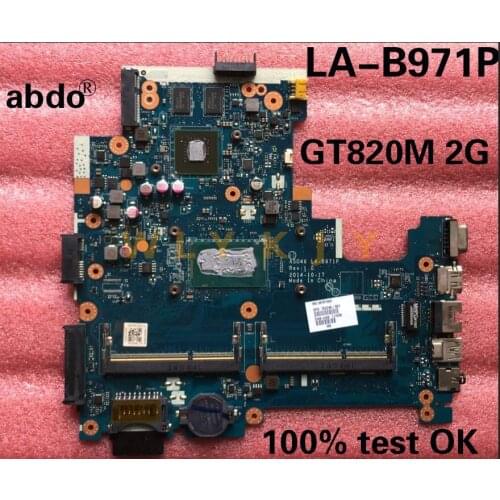 For HP 14-R 240 G3 AS046 LA-B971P Laptop motherboard i5 CPU GT820M 2G Graphics DDR3 100% Test OK