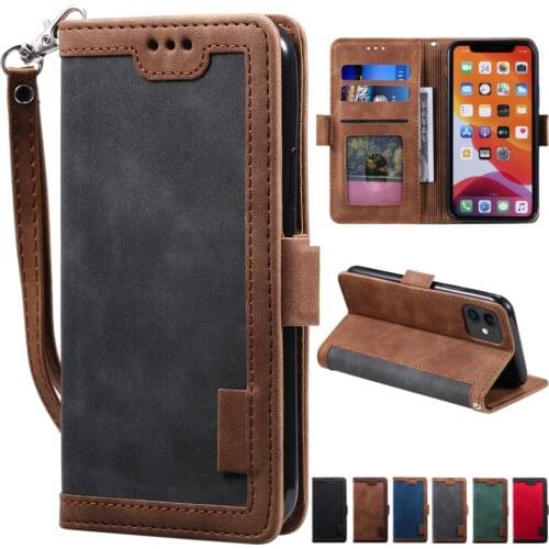 2021 Retro Leather Flip Cover For Xiaomi Mi 10T Lite 11 Redmi 9 9A 9C K20 Note 7 8 8T 9 Pro 10 Pro 9T 9S Card Holder and Wrist S