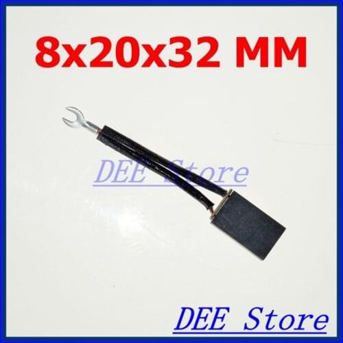 1pc Replacement Power Tool Electric Motor Carbon Brushes 8x20x32mm For Hand Drill Grinder Saw Hammer Motor 0.31"x0.78"x1.25"