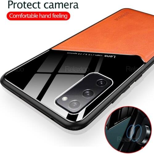 Leather magnetic car texture case for samsung Galaxy A42 S20 FE A71 A51 5G bumper Holder cover for samsung A21S A41 A31 coque