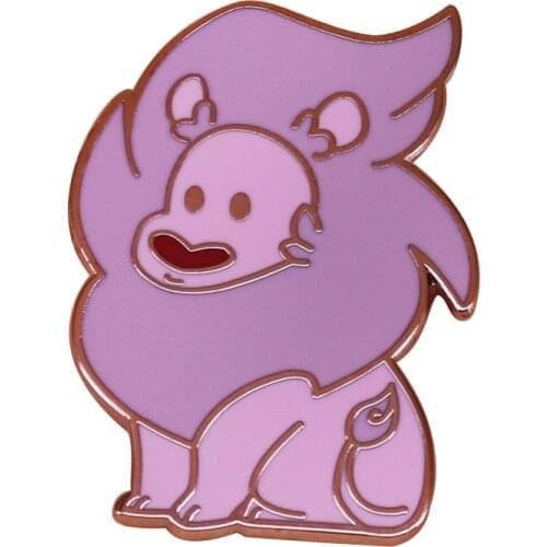 Tiny Lion Lapel Pin From Steven Universe Hes like the cotton candy of the jungle