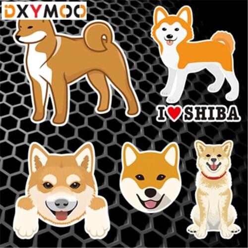 Cute Japan SHIBA Car Stickers Funny Family Friend Animal Pet Dogs Home Decoration Decals 3M