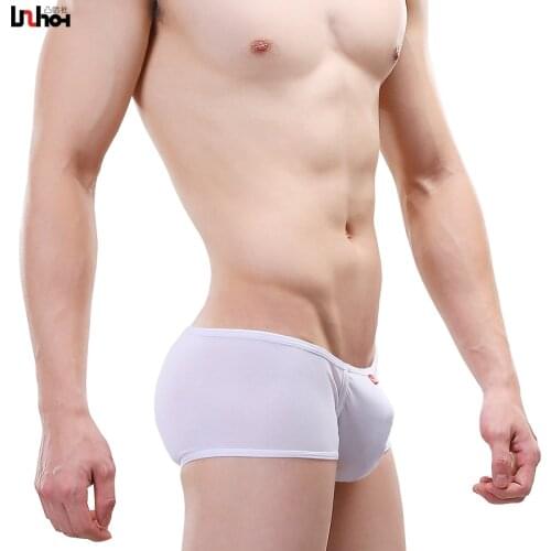 Movement of air suction sweat U convex big bag comfortable cotton boxer underwear sexy mens underwear 14004