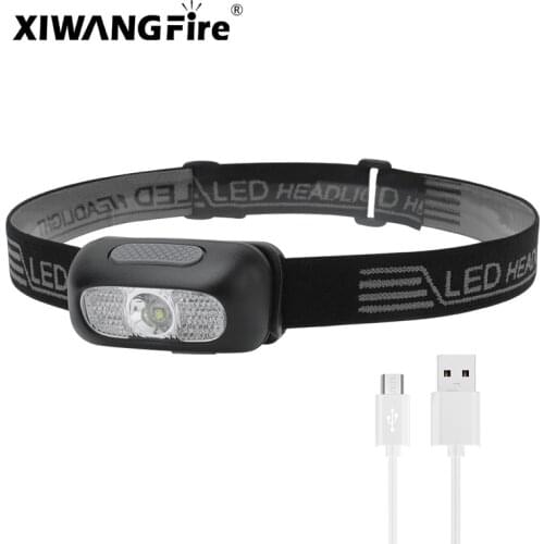Built-in Rechargeable Battery New Headlamp Headlamp LED USB Rechargeable Night Fishing Waterproof Flashlight Torch Light Led