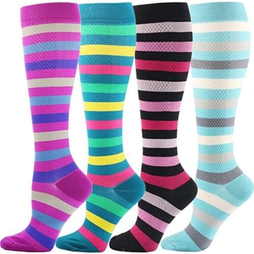 Outdoor Running Compression Socks 20-30 Mmhg BEST Graduated For Medical Fit Men & Women Nurse Maternity Flight Travels