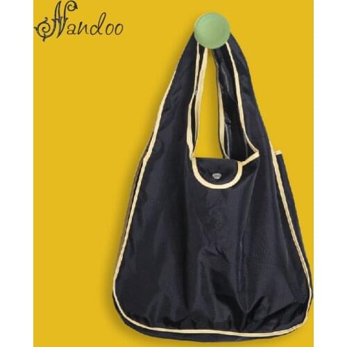 2021 New Shopping Bag Fashion Eco-friendly Bags for Women‘s Waterproof Portable Ladies Shoulder Tote Bags Foldable Travel Bag