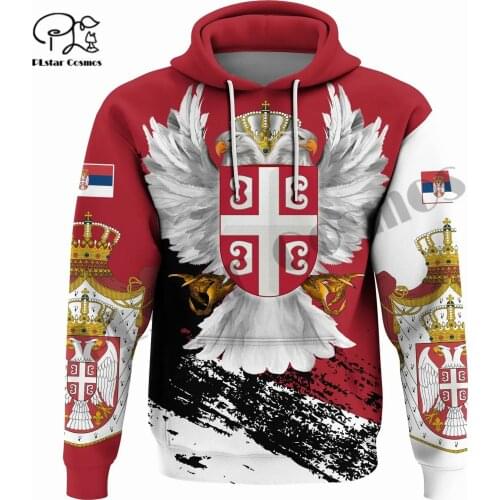 PLstarCosmos 3DPrint Newest Serbia Country Flag Unique Amazing Harajuku Pullover Streetwear Unisex Hoodies/Sweatshirt/Zip Style2